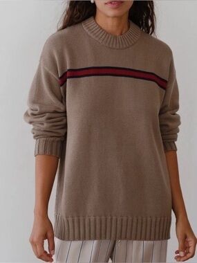 DONNI cotton stripe crewneck